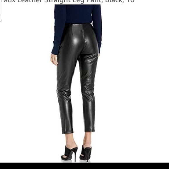 Calvin Klein Faux Leather Pants - Picture 3 of 8